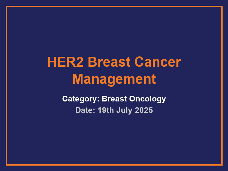 HER2 Breast Cancer Management