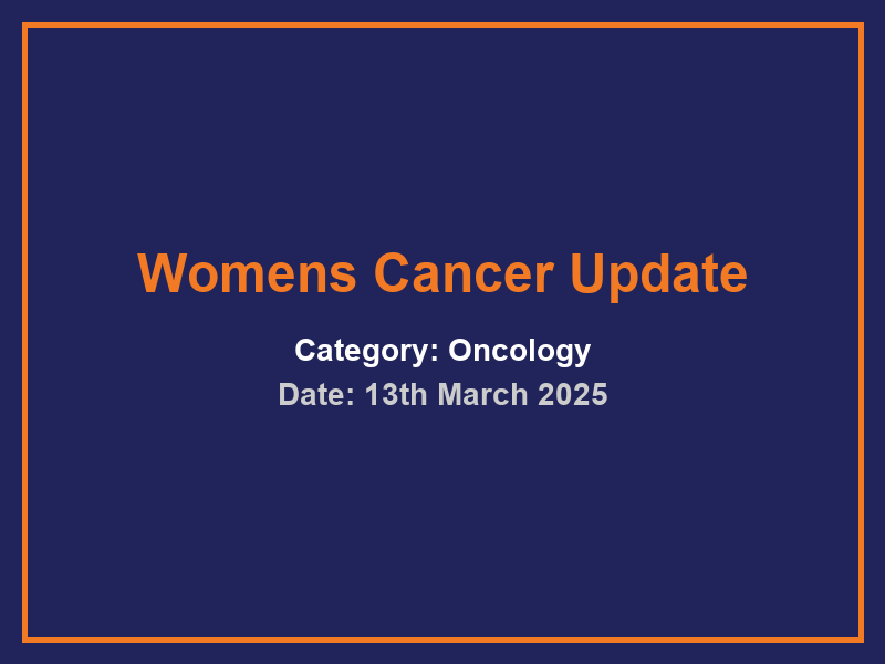 Womens Cancer Update